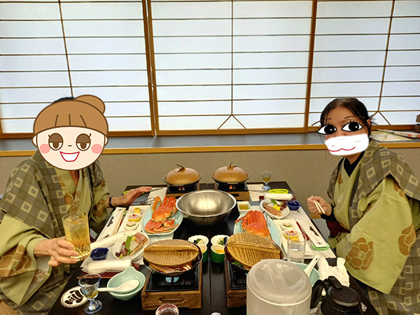 夕食ツーショット