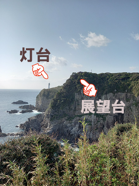 天狗から見た灯台