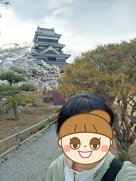 お城自撮り