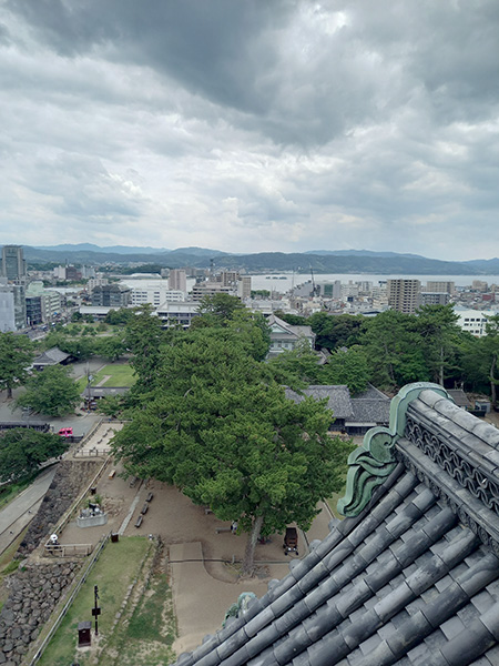 天守閣から