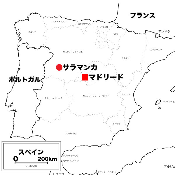 スペイン地図